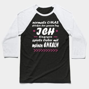 Muttertag Oma Omatag Geschenk Großmutter Baseball T-Shirt